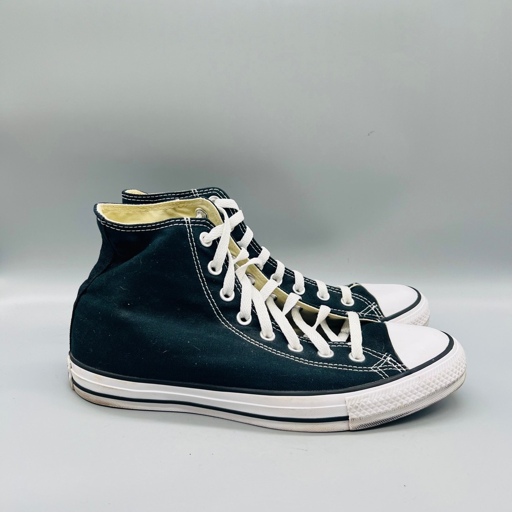 Converse Shoes Mens 9 Navy Blue Canvas High Top Chuck Taylor All Star Sneakers